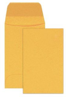 Columbian CO575 (#7) 3 1/2x6 1/2 Inch Coin Brown Kraft Envelopes, 500 Count