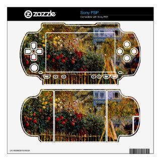 Monet painting in his garden by Claude Monet Decals For The PSP