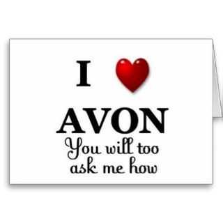 i heart avon ask me how cards