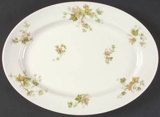 Haviland Autumn Leaf No Trim 13 Oval Serving Platter, Fine China Dinnerware   H