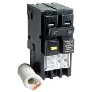 Square D by Schneider Electric Homeline 50 Amp Two Pole GFCI Circuit Breaker HOM250GFICP