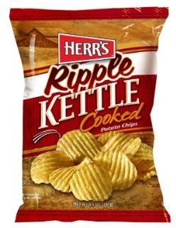 Herr's   Sour Cream and Onion Kettle Chips, Pack of 24 bags  Potato Chips And Crisps  Grocery & Gourmet Food