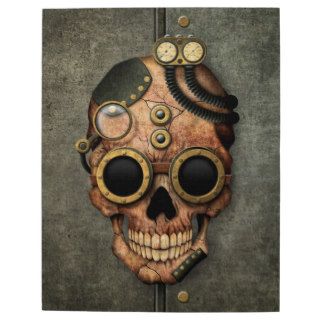 Steampunk Skull with Goggles   Steel Effect Jigsaw Puzzles
