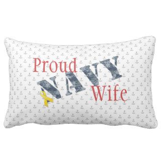 Proud Navy Wife Pillow