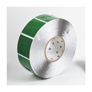 Push Button Label, Green, Polyester