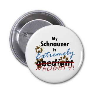 Extremely Naughty Schnauzer Pins
