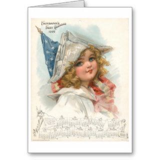 Fairbanks Fairy Calendar 1900 Greeting Cards