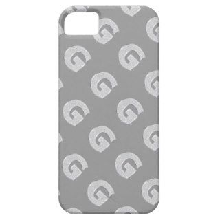 Silver Letter G iPhone 5 Covers