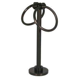 Allied Brass SB 83 BBR Brushed Bronze Southbeach Table 2 Ring Guest Towel Holder
