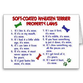 SOFT COATED WHEATEN TERRIER Property Laws 2 Cards