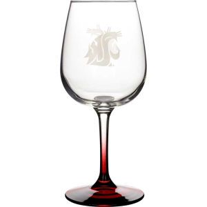 Washington State Cougars Boelter Brands Satin Etch Wine Glass