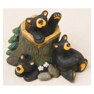 3 Bears In A Stump, Bearfoots Bear Figurine, 30150130   Collectible Figurines