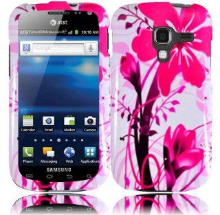 For Samsung Exhilarate i577 Hard Design Cover Case Pink Splash Cell Phones & Accessories