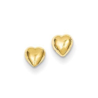 14k Heart Post Earrings Stud Earrings Jewelry