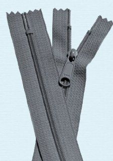 7" Long Pull Purse Zipper YKK #4.5 Handbag Zipper with Extra long Pull Slider ~ Closed Bottom ~ 578 Rail Grey (1 Zipper/ Pack)