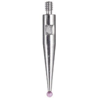 Brown & Sharpe 599 7030 40R Ruby Tip Contact Point for Bestest Dial Test Indicator, 0.040" Tip Dia. x 1/2" Length, M1.4 x 0.03 Thread
