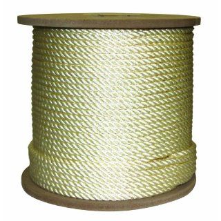 Rope King TN 38600 Twisted Nylon Rope 3/8 inch x 600 feet Pulling And Lifting Ropes