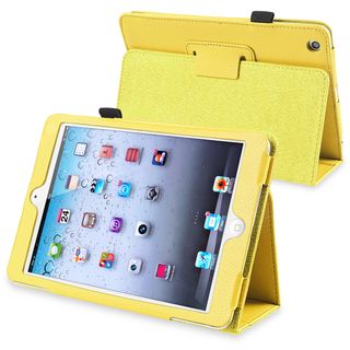 BasAcc Yellow Leather Case with Stand for Apple iPad Mini 1/ 2 Retina Display BasAcc iPad Accessories