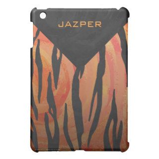 Tiger Hot orange and Black Print Case For The iPad Mini