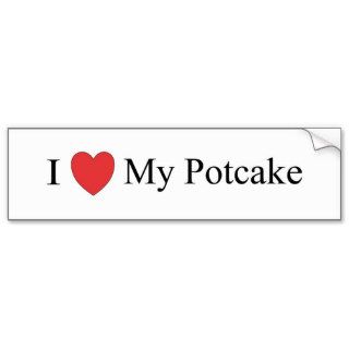 I Love My Potcake Bumper Sticker