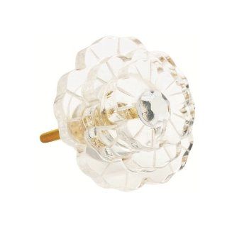 Lisbeth Dahl Clear Flower Shaped Three Layered Acrylic Knobs, Set of 6   Cabinet And Furniture Knobs