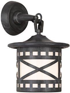 Robert Abbey WZ552 Belmont   One Light Outdoor Wall Sconce, Weathered Zinc Finish with White Glass   Wall Porch Lights  