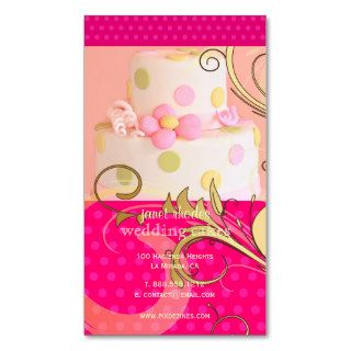 Pink Wedding Cake/Bakery/pâtisserie Business Card