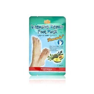 Purederm Botanical Choice Intensive Repair Foot Mask   Avocado 1 Pair Health & Personal Care