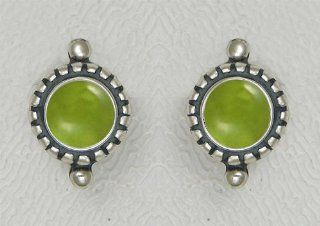 A Petite Sterling and Peridot Earring When You Need Just a Little Bit of Color Made in America Dangle Earrings Jewelry