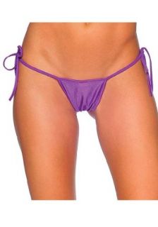 Tie Side T Back Thong (Purple;One Size) Clothing