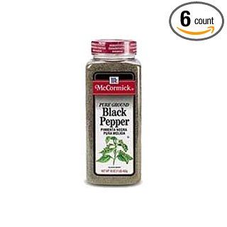 McCormick Pure Ground Black Pepper   18 oz. container, 6 per case