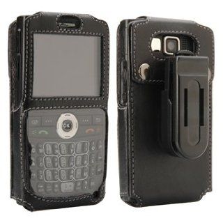 Samsung i607 Blackjack Snap On Leather Case with Clip and Hook Cell Phones & Accessories