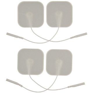 3B Scientific W63201 Comfort Stim Elite White Foam Electrodes, 2" Length x 2" Width