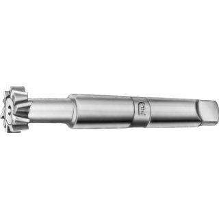 F&D Tool Company 14409 A1226 T Slot Cutters, High Speed Steel, Taper Shank, 1 1/2" Bolt Size, 2.65625" Cutter Diameter, 1.34375" Width, 1.53125" Neck Diameter, Number 10 B&S Shank, 10.375" Overall Length, 12 Number of Teeth