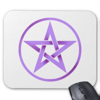 Purple Pentagram Pentacle Mouse Mat
