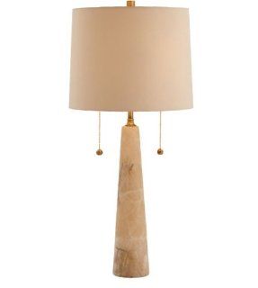 Arteriors 49882 590 Sidney Snow Marble and Brass Table Lamp, Cream    