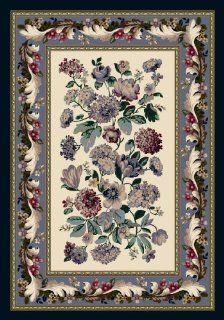 Innovations Chelsea Floral Opal Lapis 3'10" x 5'4" Oval Milliken   Area Rugs