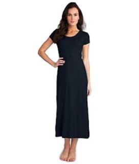 Lauren Ralph Lauren Modern Essentials Skinny Maxi Lounge Gown, S, Black Nightgowns