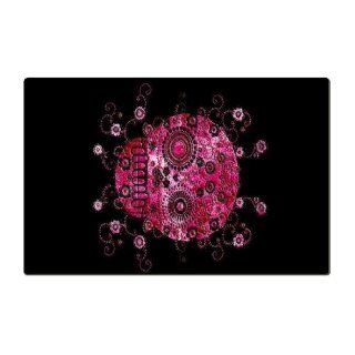 Pink Flower Skull   Cheese Cutting Board Kitchen & Dining