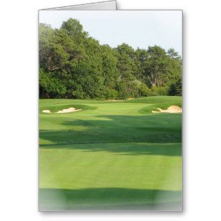 Golf Course Greeting Card