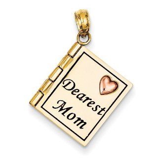 14ky & Rose Gold Dearest Mom, Best Quality Free Gift Box Satisfaction Guaranteed Pendant Necklaces Jewelry