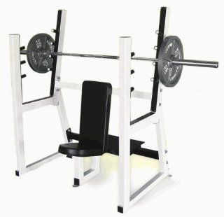 Yukon Fitness Commercial Olympic Shoulder Press Bench COM MIL  Olympic Weight Benches  Sports & Outdoors