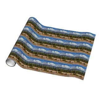 MOUNT SHASTA ACROSS A FIELD OF SNOW GIFT WRAP PAPER