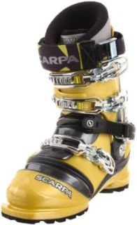 SCARPA Men's TX Comp Telemark Boot, Saffron/Anthracite, 25 M Mondo / 6 M UK / 7 M US Men  Telemark Ski Boots  Clothing