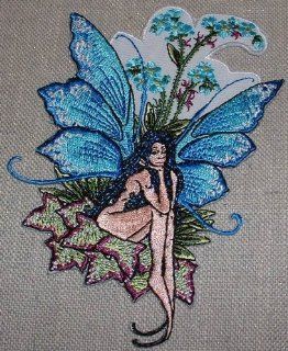 Amy Brown Fairy Forget Me Not Embroidered PATCH 