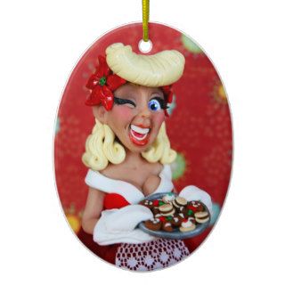 Young Mrs Claus Christmas Tree Ornament
