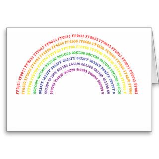 Hex Rainbow Greeting Card