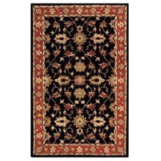 Home Decorators Collection Thornbury Black and Red 5 ft. x 8 ft. Area Rug 0373220210