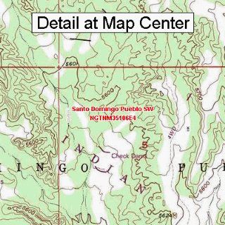 USGS Topographic Quadrangle Map   Santo Domingo Pueblo SW, New Mexico (Folded/Waterproof)  Outdoor Recreation Topographic Maps  Sports & Outdoors