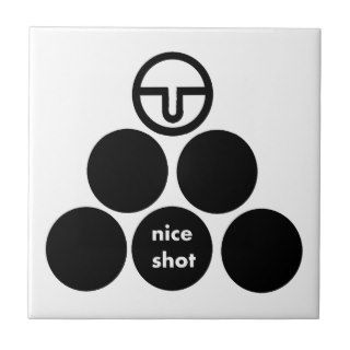 Mens "Nice Shot"  Pirate Toilet Sign Design Tiles